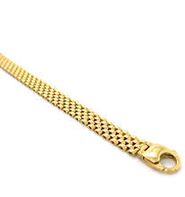 18ct Yellow Gold Italian 5 Row Cartier Style Chain Bracelet