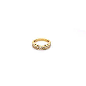 18ct Yellow Gold Multi Diamond Claw Set Ring