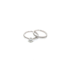 .30pts GSI 18ct White Gold Diamond Band Ring